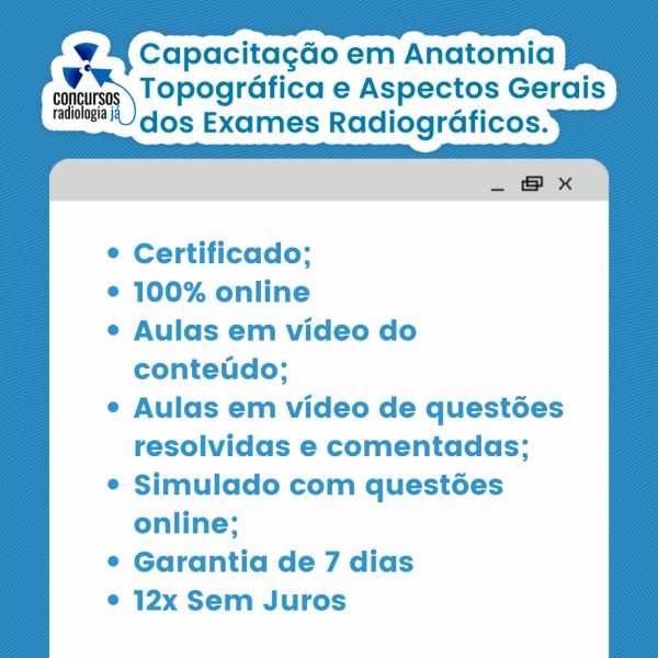 Anatomia Topográfica e Aspectos Gerais dos exames radiográficos - Imagem 2