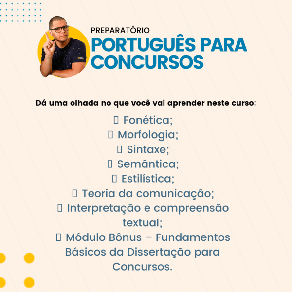 Preparatório de Português para Concursos e seleções públicas. - Imagem 2